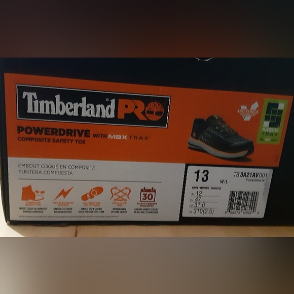 Timberland PRO Power Drive men Softail Max track slip resistance S13 EH Safety - Picture 9 of 9